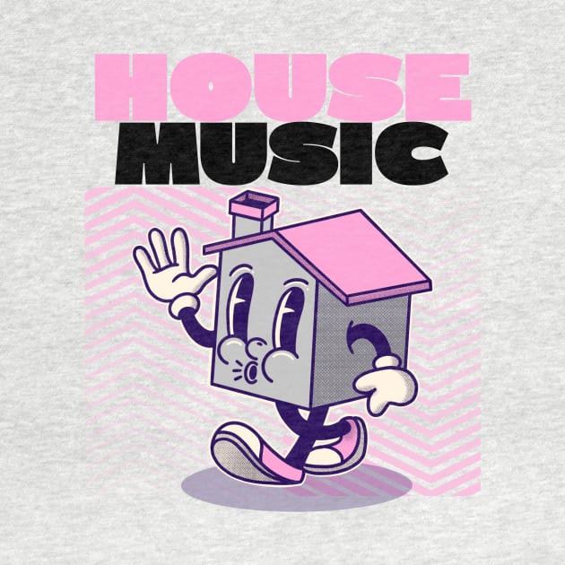 HOUSE MUSIC  - character (pink/black) by DISCOTHREADZ 